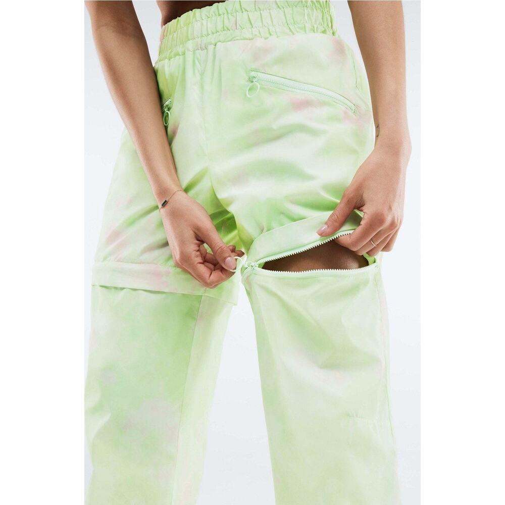 Fabletics Kalani Convertible Track Pants 2XS Aloe Zip Leg Shorts